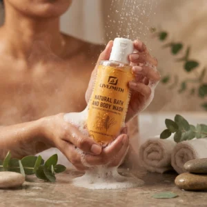 livesmith natural bath and body wash 200ml