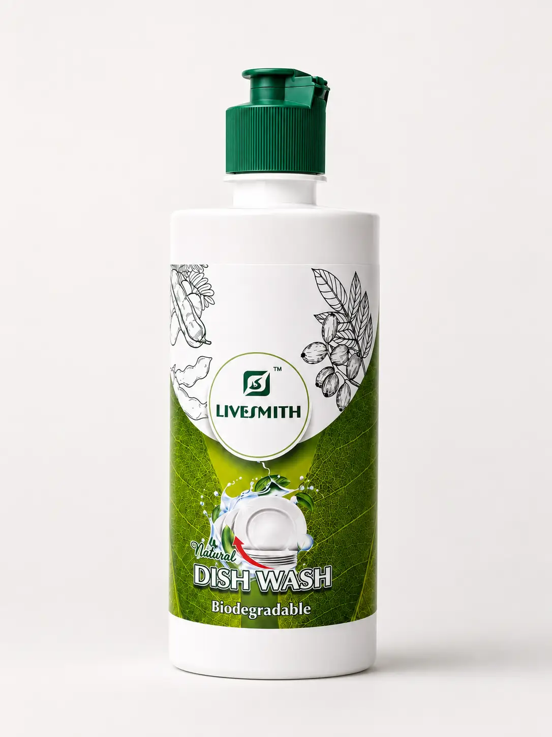 livesmith natural dish wash 550 ml