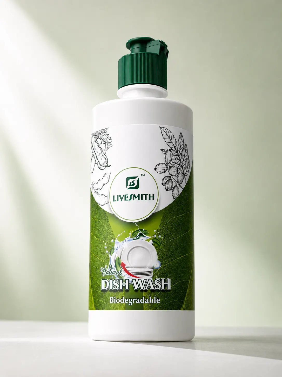 livesmith natural dish wash 550 ml