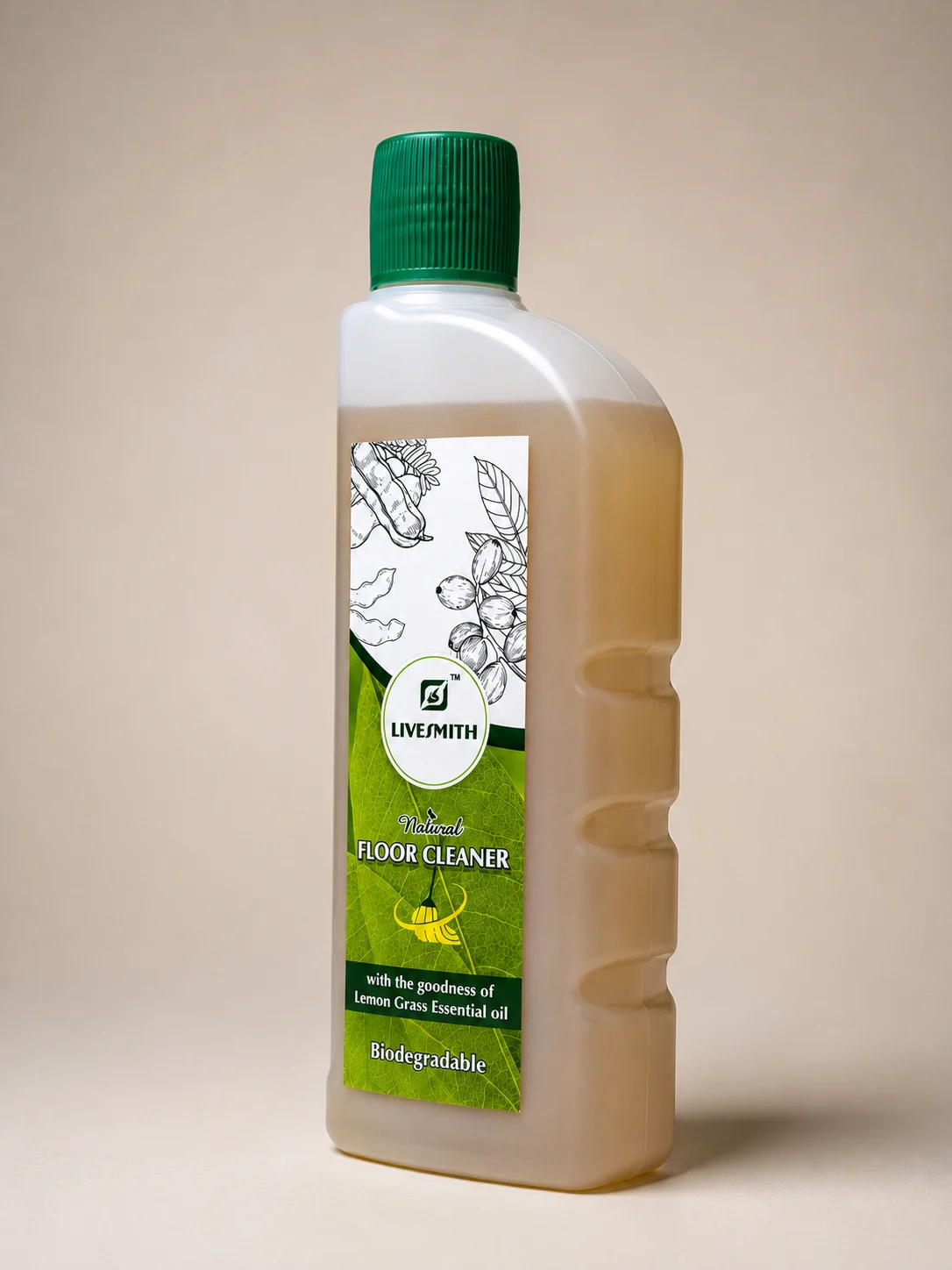 livesmith natural floor cleaner lemon grass 500 ml