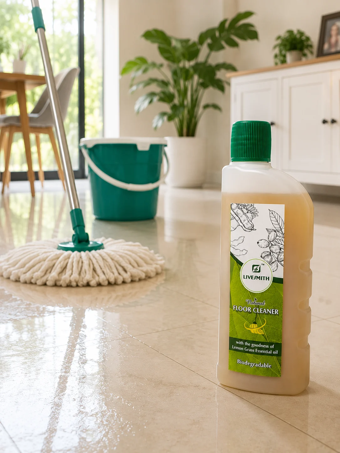 livesmith natural floor cleaner lemon grass 500 ml