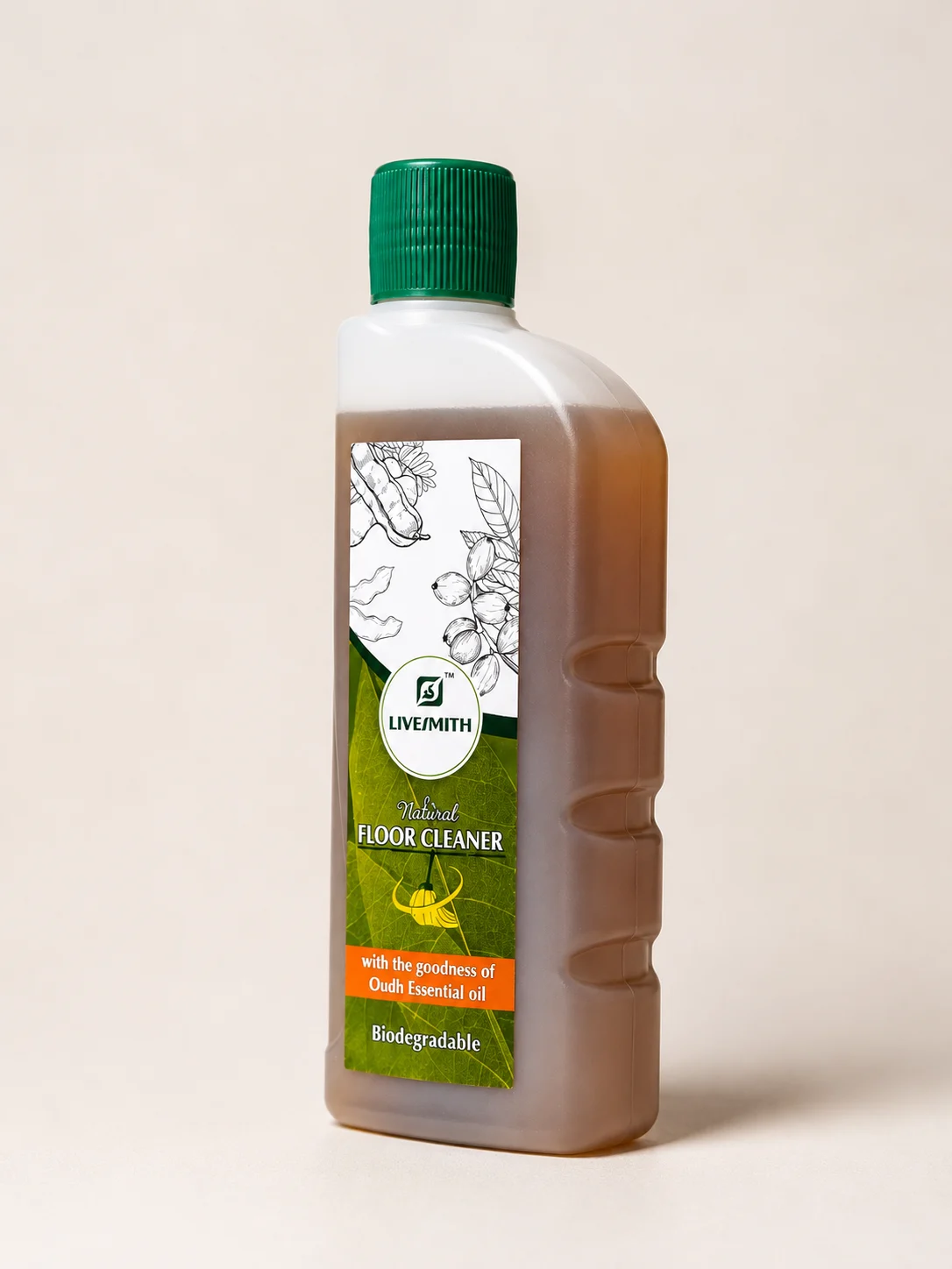 livesmith natural floor cleaner oudh 500 ml