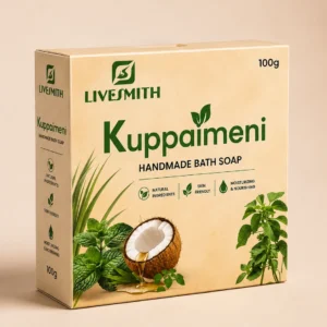 livesmith kuppaimeni handmade bath soap 100g