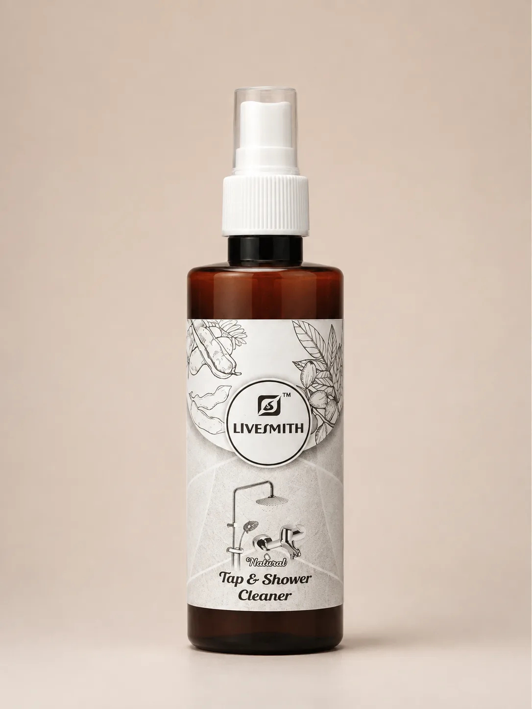 livesmith natural tap & shower cleaner 200 ml